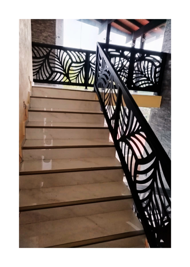 Barandal con celosía