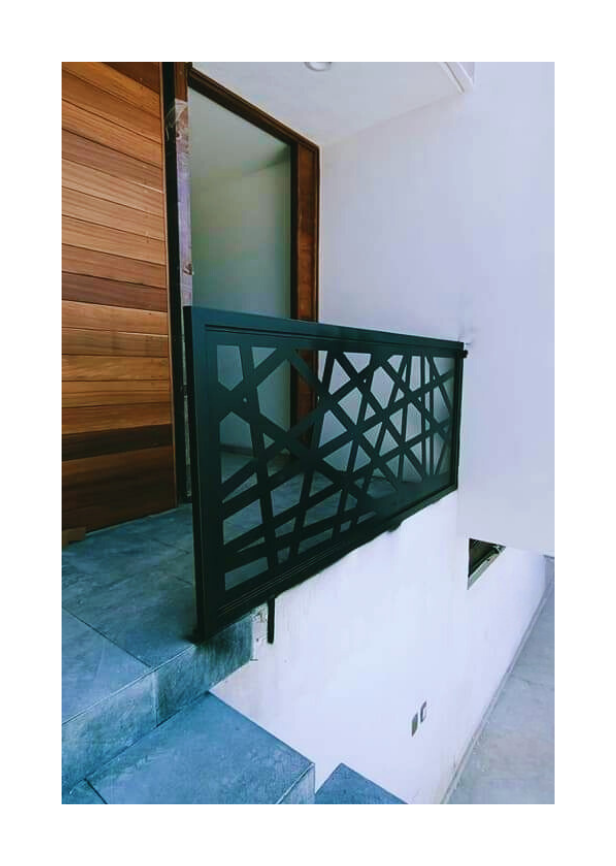 Barandal con celosía