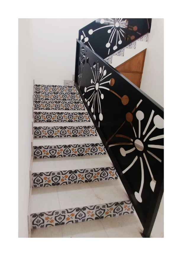 Barandal con celosía
