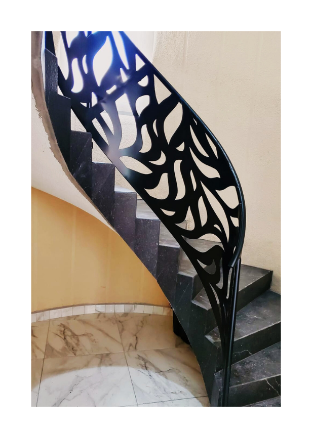 Barandal con celosía