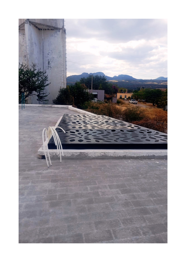 Pérgola con celosía