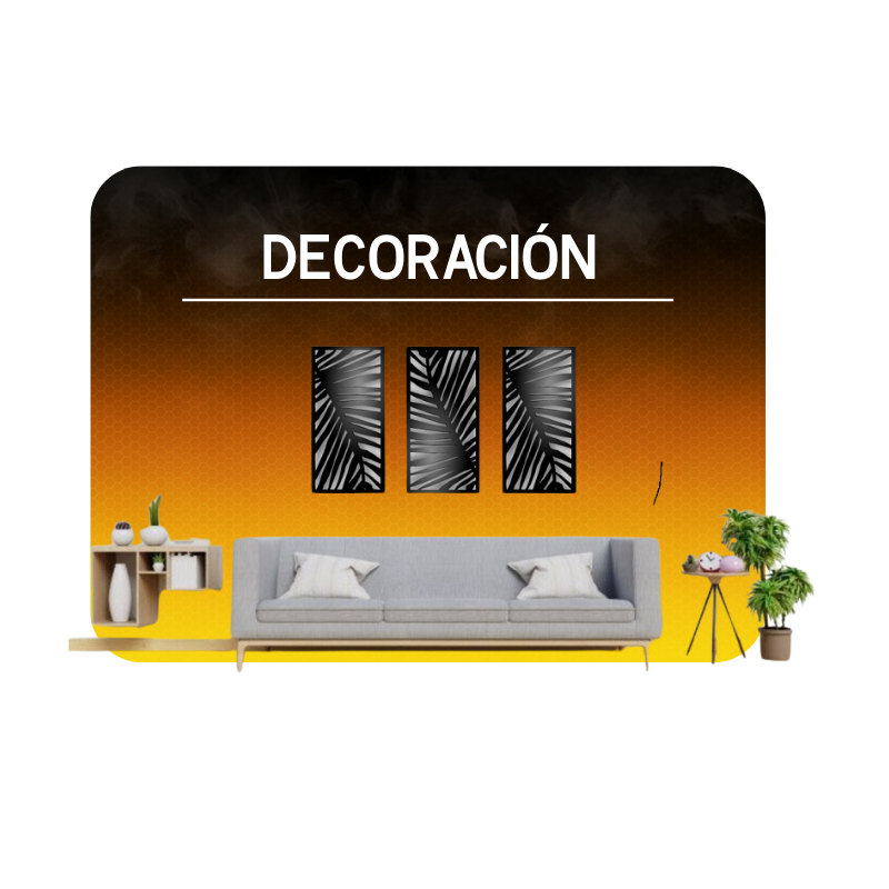 Decoracion-Interiores-Sala-Cuadros-Metal