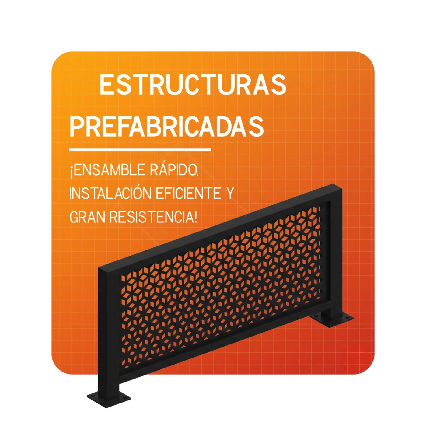 Barandales metálicos prefabricados