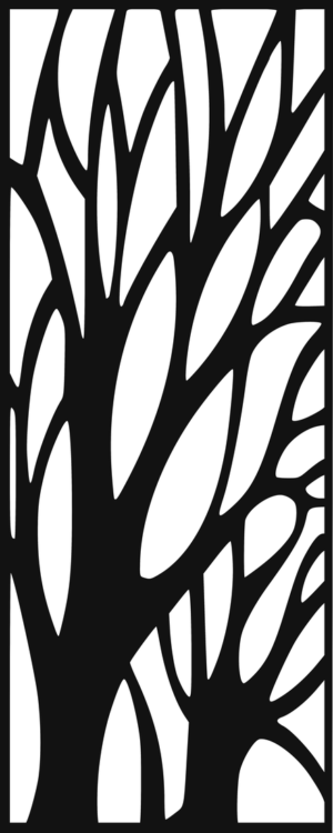 Celosía Arbol · Panel Metálico Decorativo de Corte Láser CNC en Acero Calibre 14, a la Medida para Fachada, Jardín y Barandal