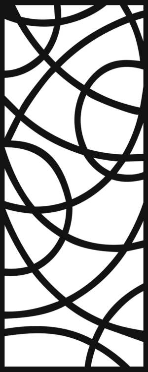 Celosía Arcos Delgados · Panel Metálico Decorativo de Corte Láser CNC en Acero Calibre 14, a la Medida para Fachada, Jardín y Barandal