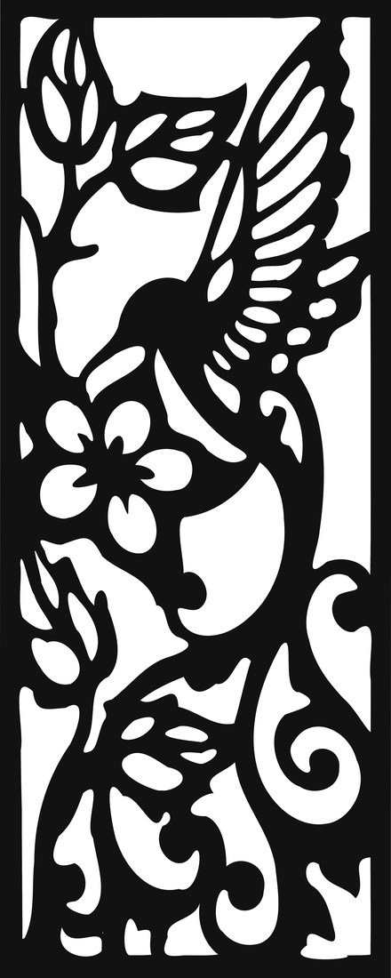 Celosía Colibri · Panel Metálico Decorativo de Corte Láser CNC en Acero Calibre 14, a la Medida para Fachada, Jardín y Barandal