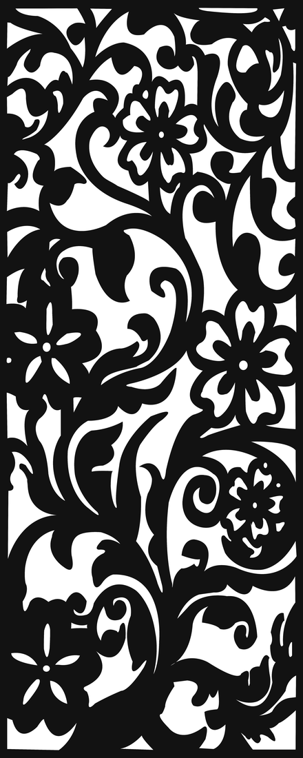 Celosía Flor Tropical · Panel Metálico Decorativo de Corte Láser CNC en Acero Calibre 14, a la Medida para Fachada, Jardín y Barandal