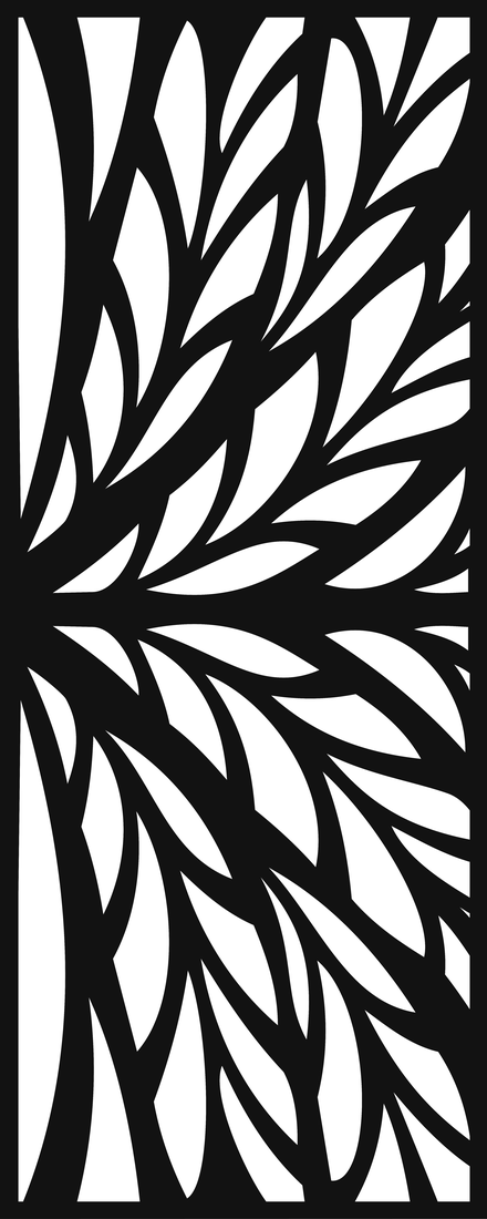 Celosía Follaje · Panel Metálico Decorativo de Corte Láser CNC en Acero Calibre 14, a la Medida para Fachada, Jardín y Barandal