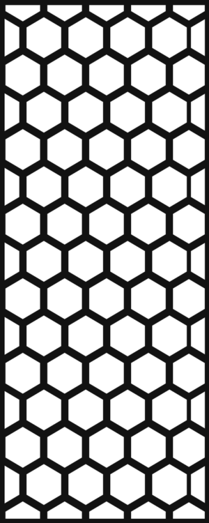 Celosía Hexagonos · Panel Metálico Decorativo de Corte Láser CNC en Acero Calibre 14, a la Medida para Fachada, Jardín y Barandal