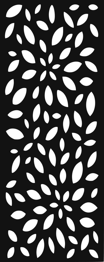 Celosía Hojas · Panel Metálico Decorativo de Corte Láser CNC en Acero Calibre 14, a la Medida para Fachada, Jardín y Barandal