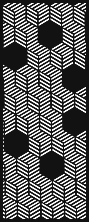Celosía Malla Hex · Panel Metálico Decorativo de Corte Láser CNC en Acero Calibre 14, a la Medida para Fachada, Jardín y Barandal
