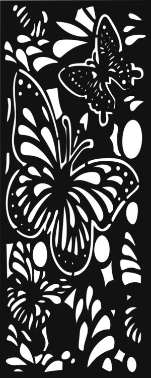 Celosía Mariposas · Panel Metálico Decorativo de Corte Láser CNC en Acero Calibre 14, a la Medida para Fachada, Jardín y Barandal