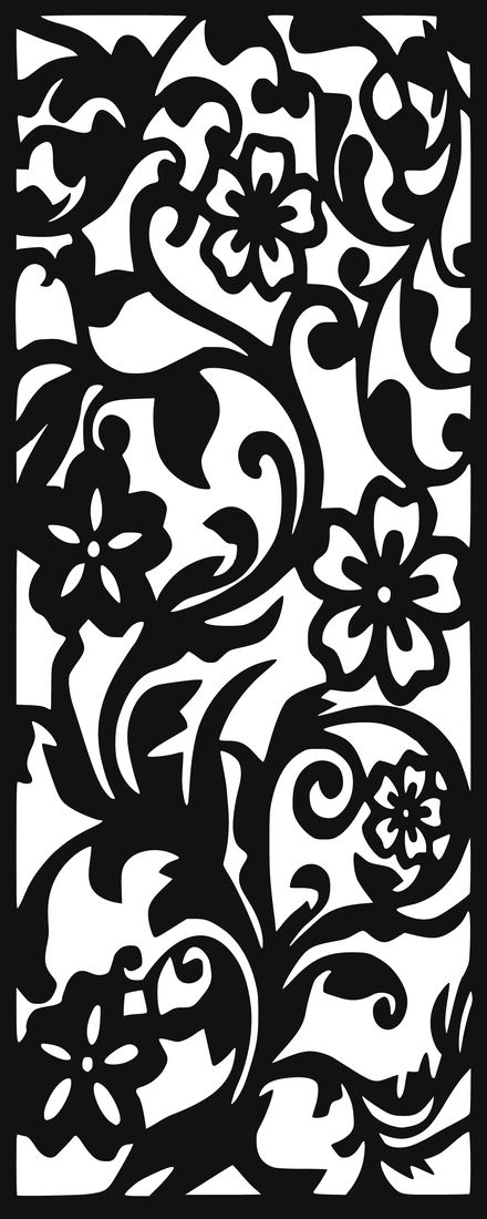 Celosía Tropical · Panel Metálico Decorativo de Corte Láser CNC en Acero Calibre 14, a la Medida para Fachada, Jardín y Barandal